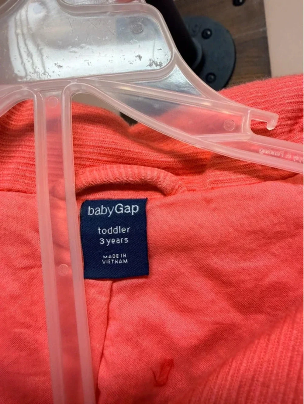 Baby Gap Coral Pink Corduroy Coat with Peter Pan Collar